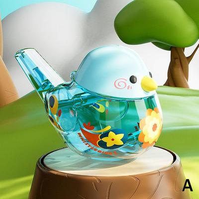 Friendly Fresh Finds Colorful Bird Water Whistle Pipe Fun ABS Bird Toy For Kids, Perfect For Birthdays blue