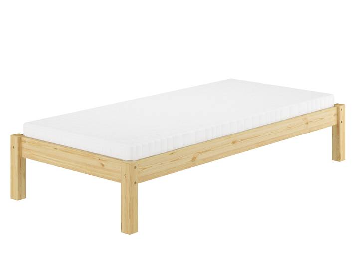Holzbett Einzelbett 80 x 200 cm Kiefer Massiv Bettrahmen