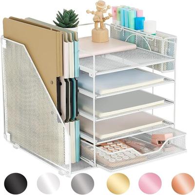 No "5-Tier Paper Letter Tray Organizer - 11.81""D x 11.61""W x 11.01""H"