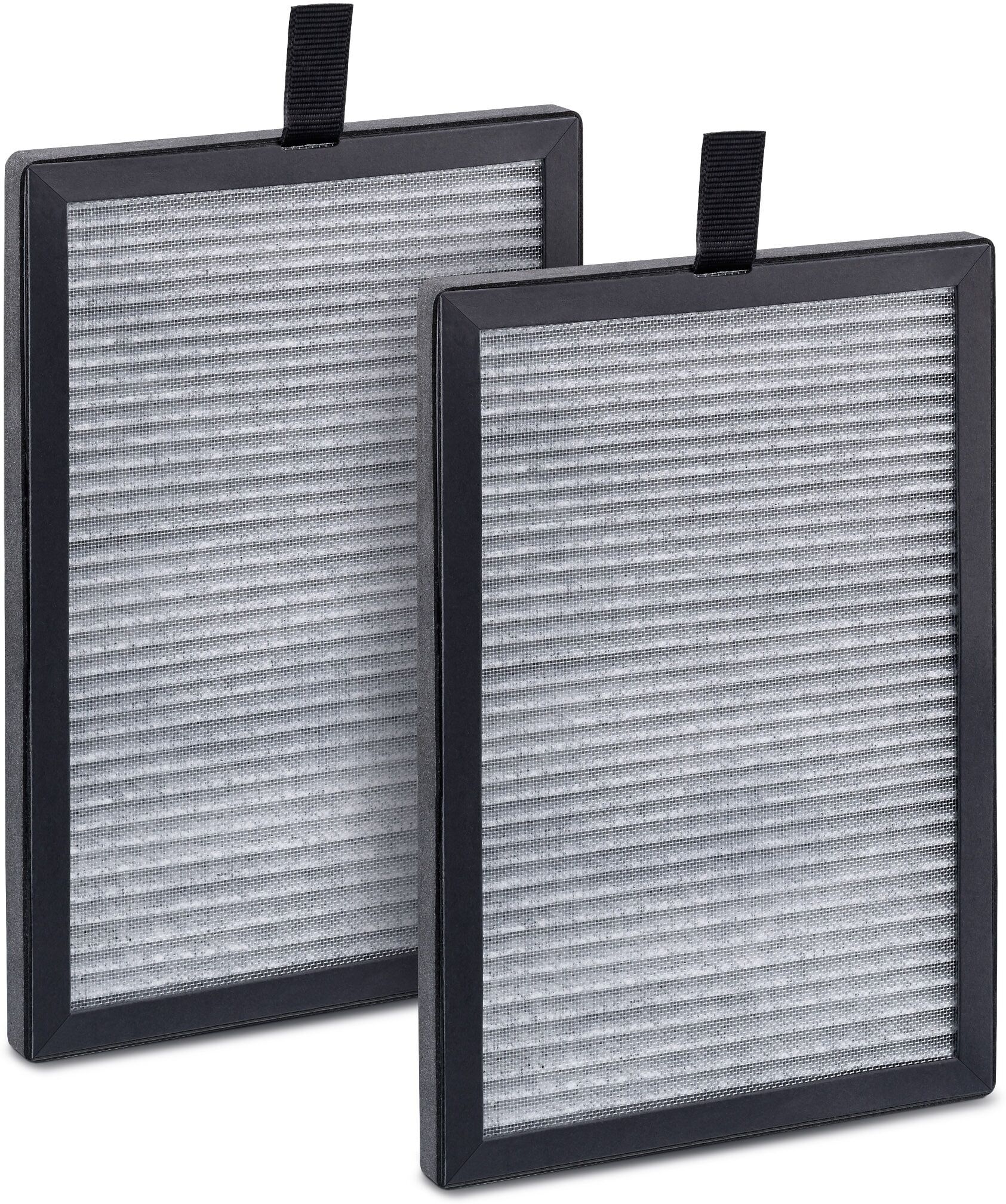 HEPA-Filter BEURER "LV 500 Ersatzfilter, für frische und kühle Luft", grau (schwarz), B:12,7cm H:18,2cm T:1cm, Filterkartuschen, HEPA-Filter, Luftreinigung durch ein 3-schichtiges Filtersystem