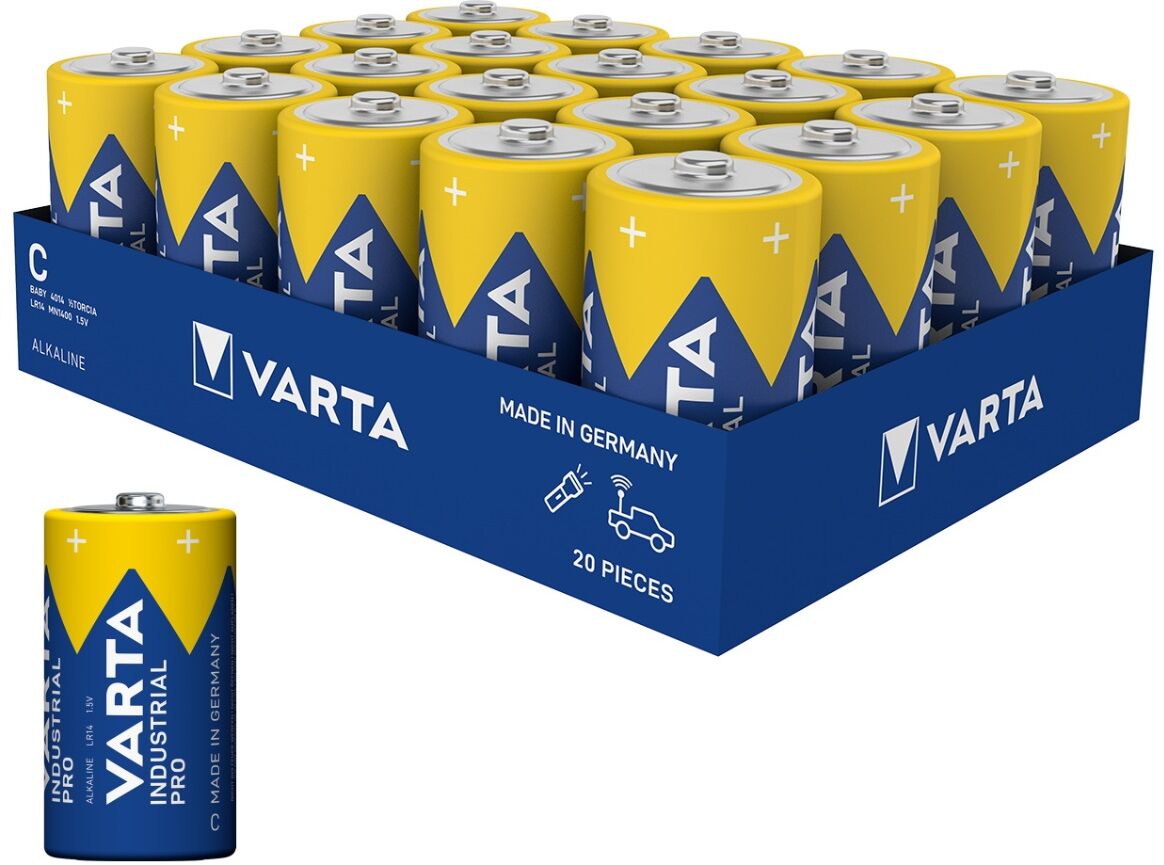 Varta Industrial Pro Alkaline C 4014 Batteries (Box of 20) LR14