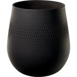 Villeroy & Boch Manufacture Collier noir Vase Carré groß 20,5x20,5x22,5cm