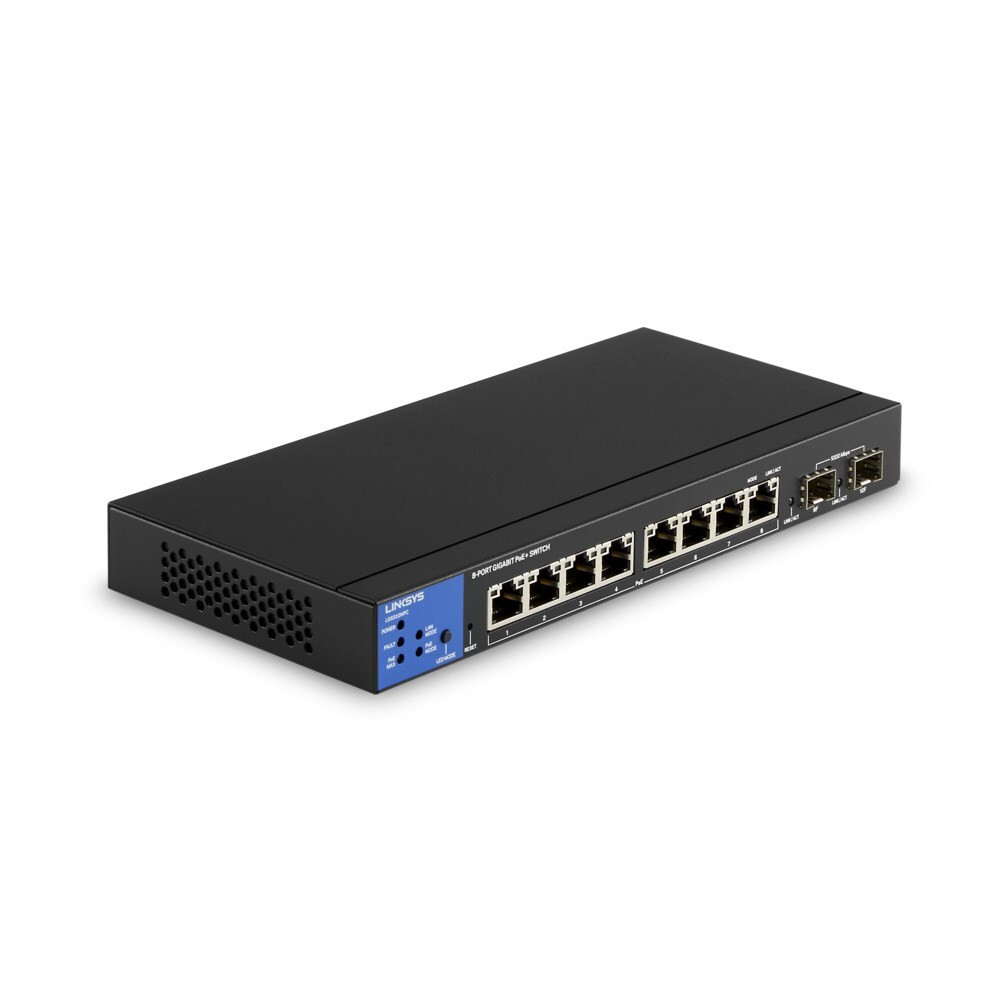 Linksys LGS310MPC Managed Layer 3 Gigabit Ethernet Switch met PoE ondersteuning