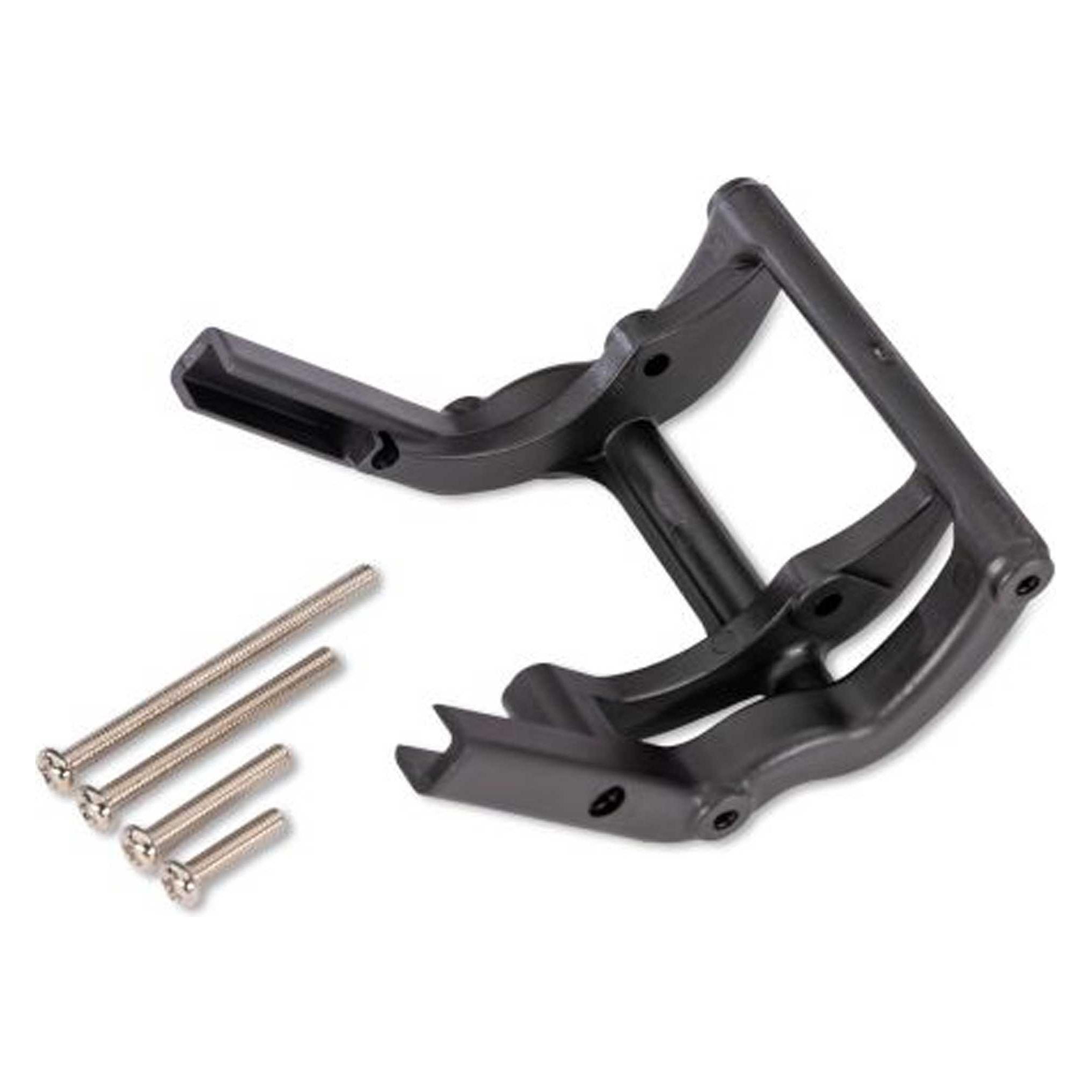 Traxxas Wheelie bar Halter mit Schrauben schwarz (TRX3677-BLK)