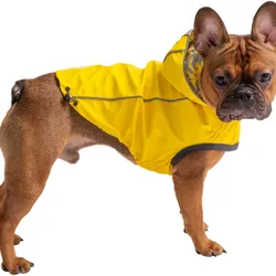 GF Pet Elastofit Regenmantel für Hunde, gelb - XS