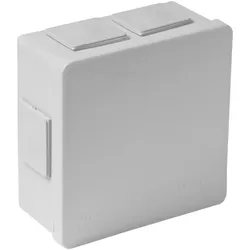 Abzweigkasten Aufputz Feuchtraum Verbindungsdose Gummi Verschraubung gewindelos grau 86x86x40 mm ViPlast 002-03