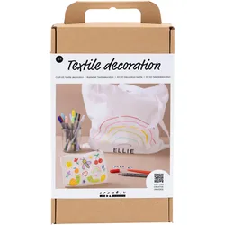 Creativ Company Bastelset Textildekoration Tasche, Portemonnaie