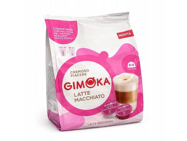 GIMOKA Dolce Gusto Compatible Capsules Latte Macchiato 8 + 8 16 capsules 164 g