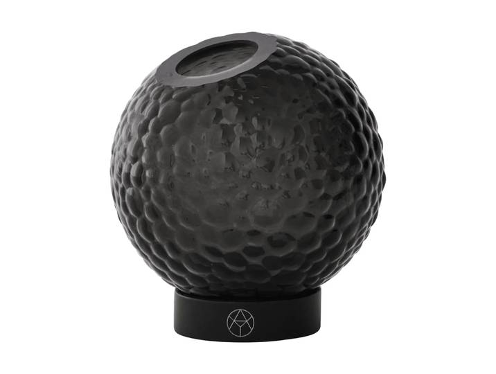 AYTM Vase Globe Bubbles Ø10 cm Black