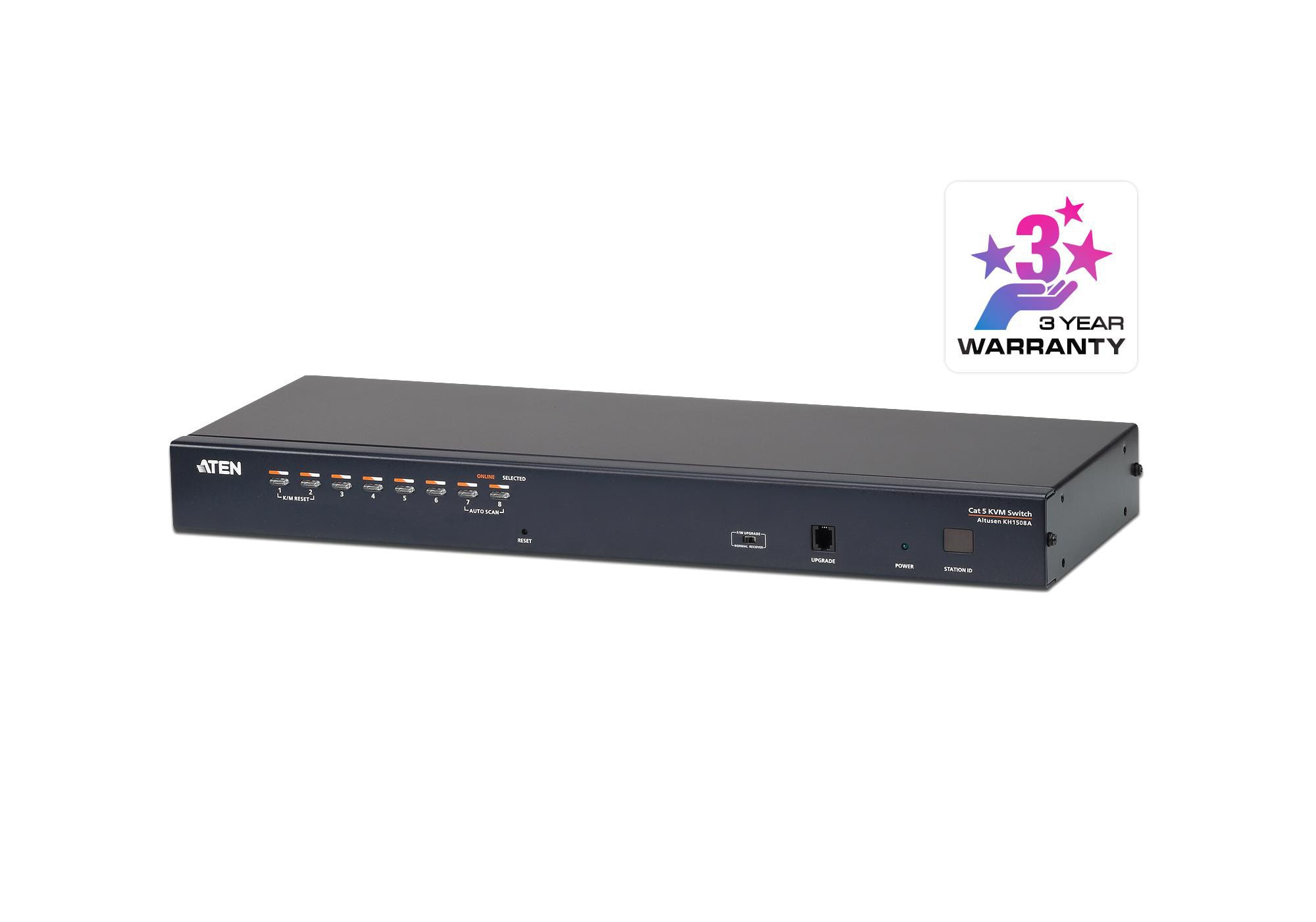 Aten KH1508A 8-Port Multi-Interface (DisplayPort, HDMI, DVI, VGA) Cat 5 KVM Switch