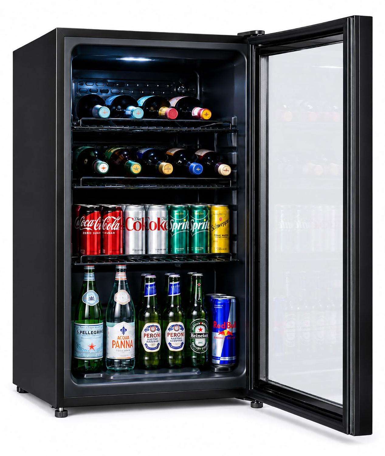 119 l Getränkekühlschrank mit Glastür Kopervik /Flaschenkühlschrank