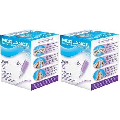 Medlance plus Lite Sicherheitslanzetten 25 G 1,5mm 2x 2x200 St Lanzetten