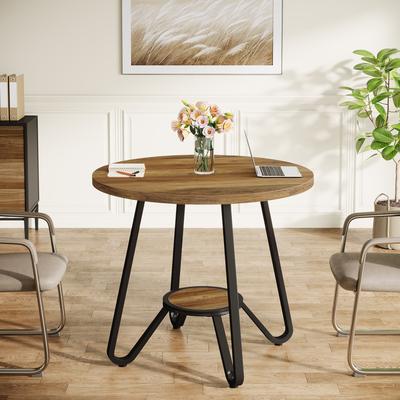 Bluebell "31.5"" Round Wooden Conference Table Small Meeting Table - N/A"