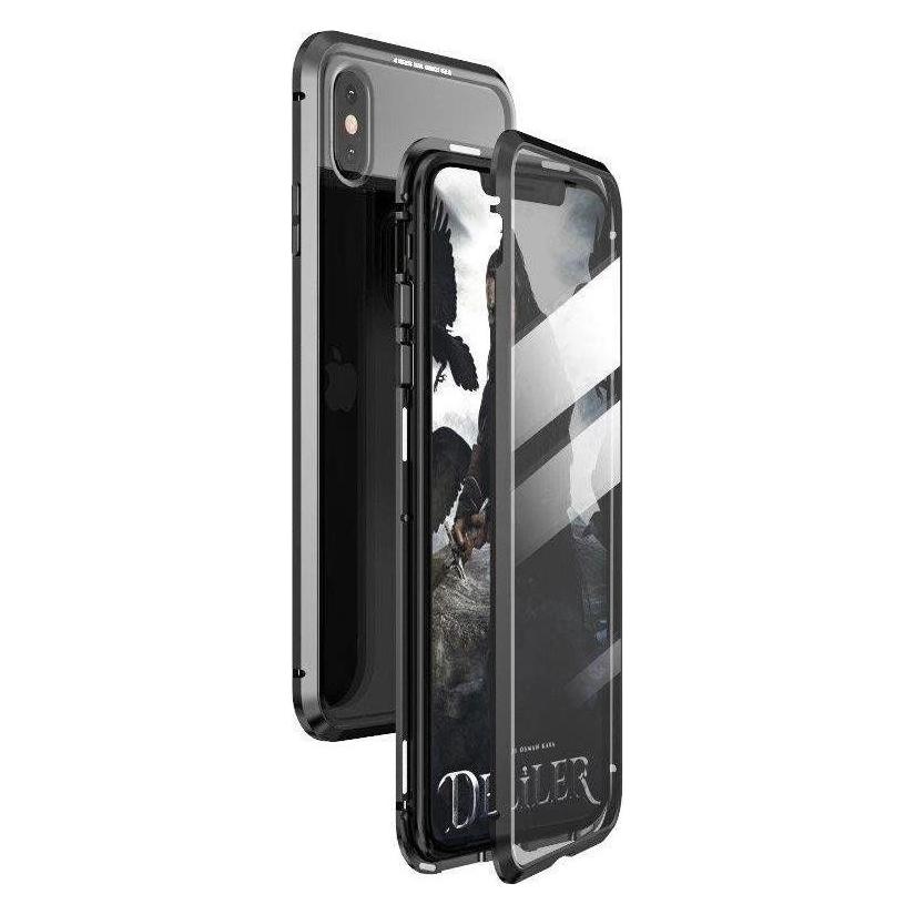 Wozinsky Full Magnetic Case Full Body Front and Back Cover with built-in glass for Vivo X60 black-tr (Vivo X60) (1409315874)