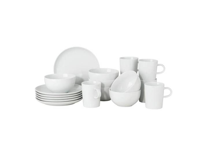 Thomas Frühstücksservice Cucina - Bianca, Weiß, Keramik, 18-teilig, 34.3x24.7x34.2 cm, Essen & Trinken, Geschirr, Geschirr-Sets, Kaffeeservice