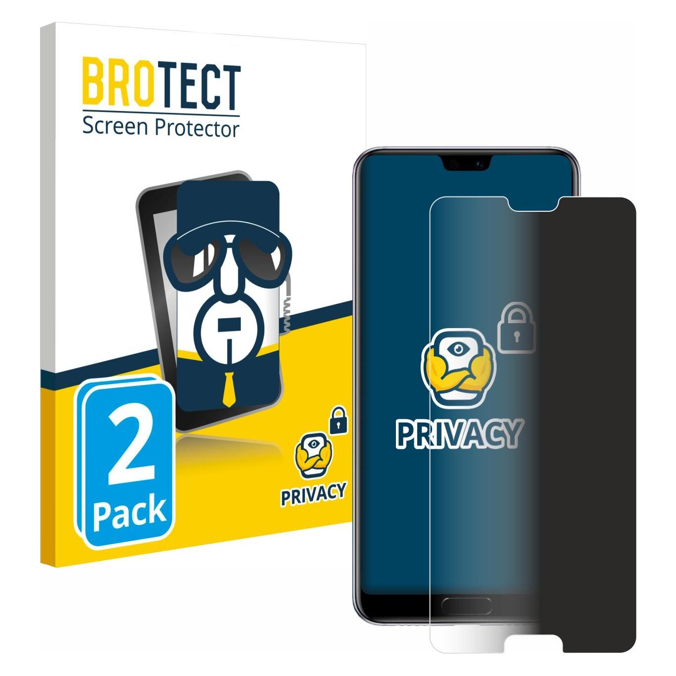 Brotect Sichtschutzfolie Anti-Spy Privacy Folie Blaulicht-Schutz (Huawei P20 Pro) (4333139)