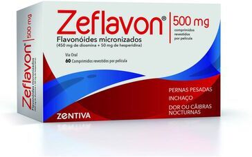 Zeflavon 500 mg Má Circulação 60 comprimidos