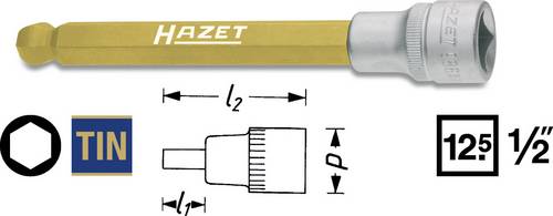 Hazet Steckschlüssel-Bit-Einsatz 1/2" (12.5 mm) 986KK-6