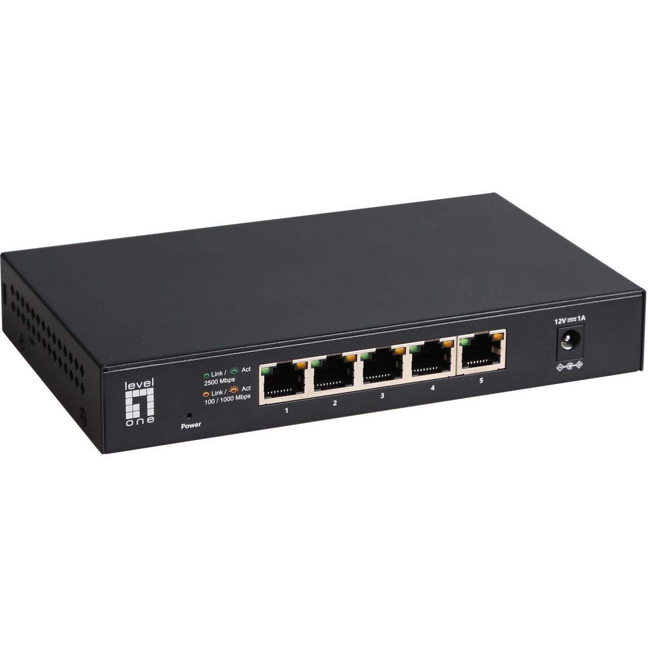 LevelOne Switch 5x GE GEU-0525 2.5GbE 100/1000Mbps sw