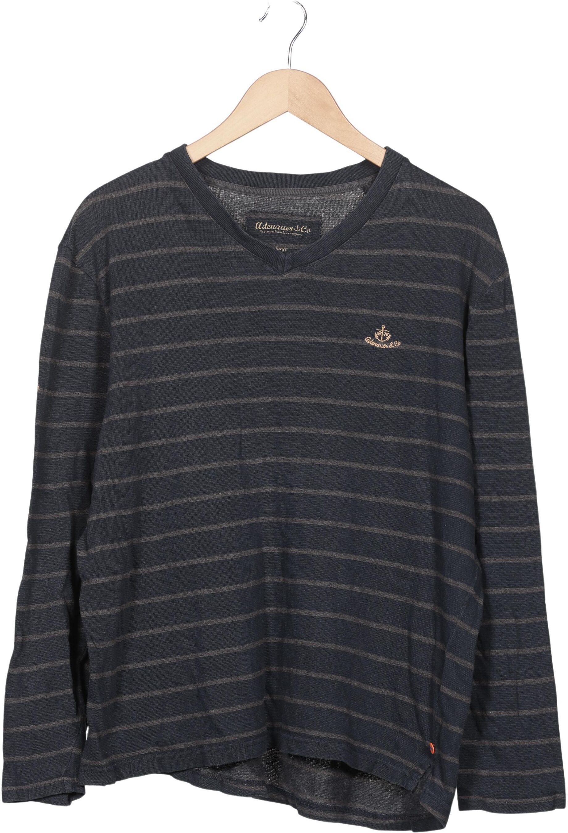 Adenauer & Co Herren Pullover, Mehrfarbig, Gr. L, Baumwolle - Second Hand