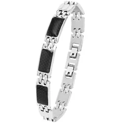 Tchibo - Amor Edelstahl Herren-Armschmuck »Carbon«
