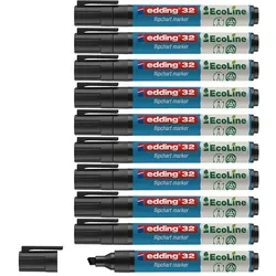 edding 32 Flipchart-Marker 1.0 - 5.0 mm Schwarz