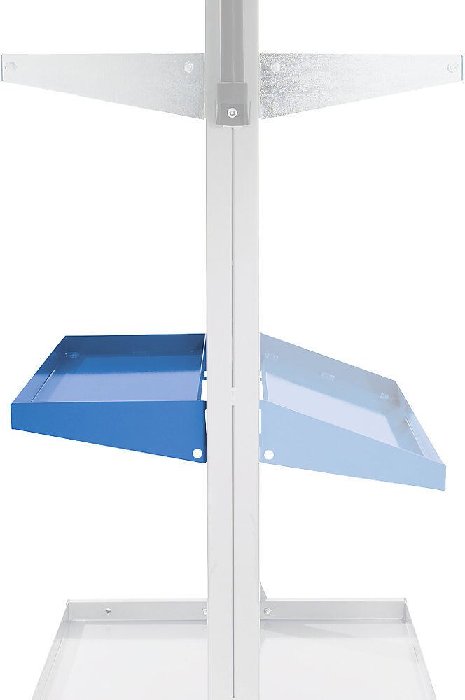 Ladefläche für Werkstattgerät, waagerecht, LxBxH 1015 x 250 x 35 mm eurokraft pro
