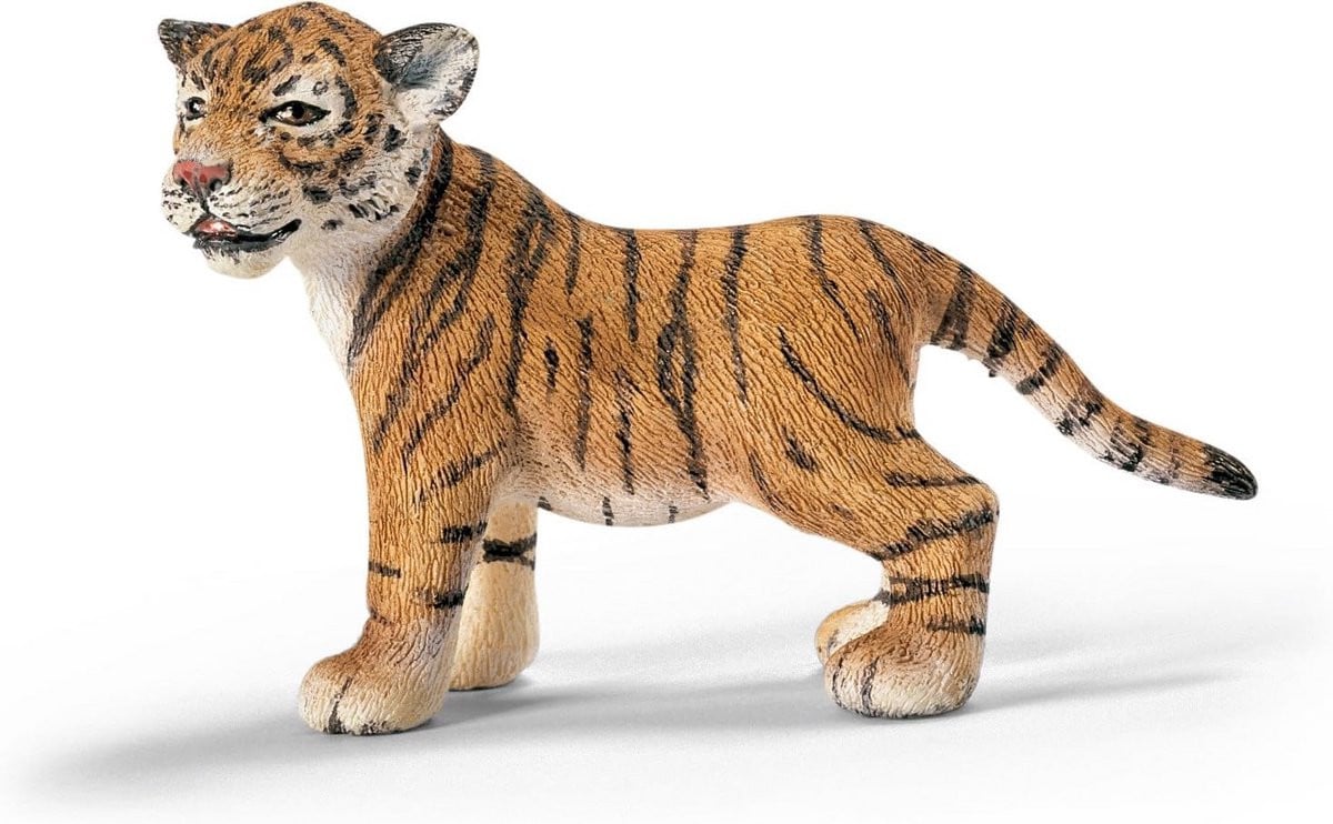 Handgeschilderd Standbeeld Tijger Welpje voor op Tafel