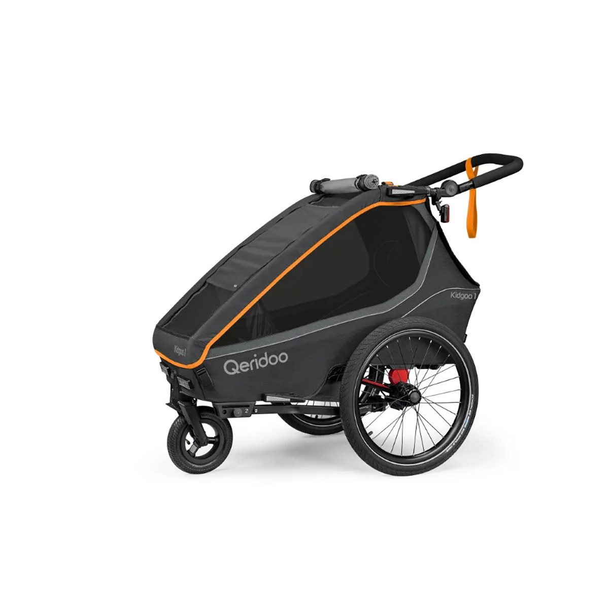 Qeridoo Fahrradanhänger Kidgoo FIDLOCK Edition Kidgoo 1 - Einsitzer