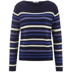 Pullover U-Boot-Ausschnitt Peter Hahn blau, 50