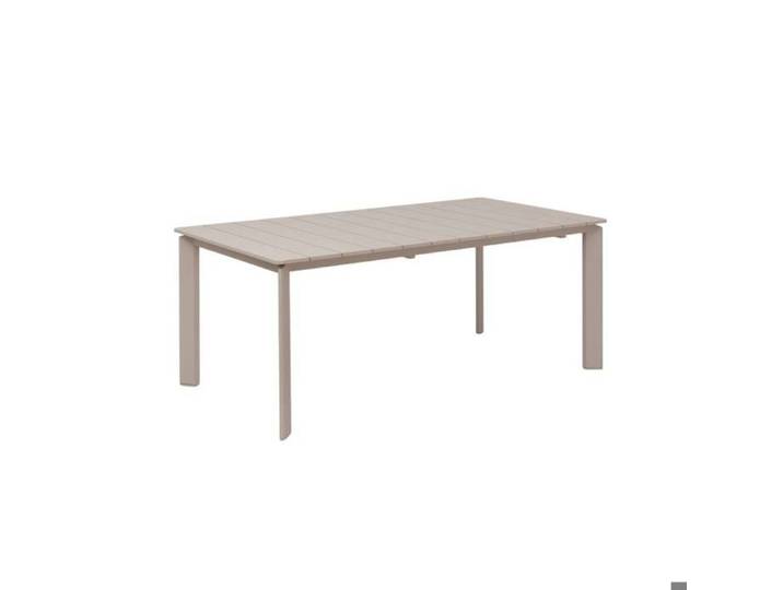 Table de jardin en aluminium taupe Kaïa