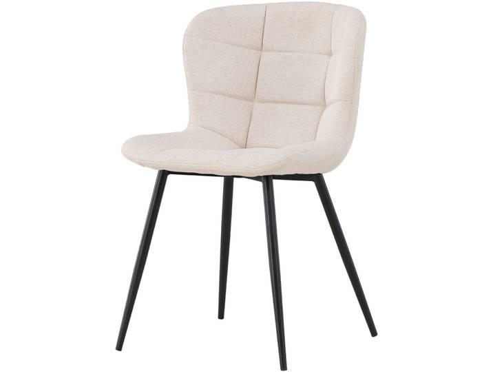 Stuhl 2er-Set Linna Beige Polyester/Metall