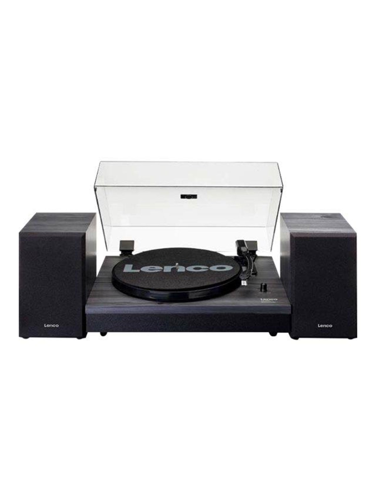 Lenco LS-300WD - Record Player with Bluetooth and two separate speakers - Black - Plattenspieler Schwarz