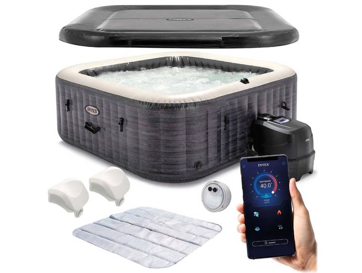 Spa gonflable avec hydromassage pour 4 personnes INTEX 28450