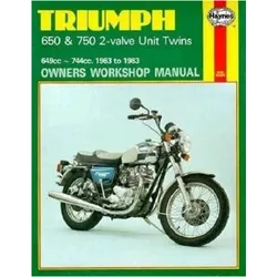 Triumph 650 & 750 2-Valve Unit Twins (63 - 83), Ratgeber von Haynes Publishing