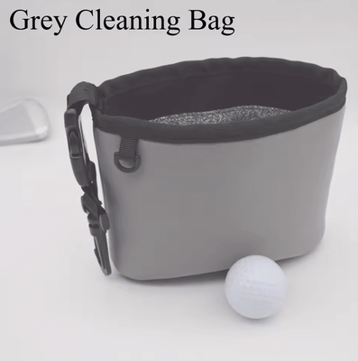 Inspire Curations Golf Club Cleaning Bag With Ball Organizer And Accessory Pouch grey