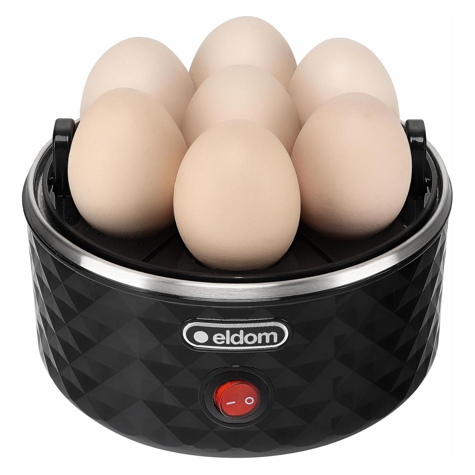 Eldom EM101C Eierkocher EGGO 1-7 Eier 380 W einstellbare Kochhärte (EM101C)