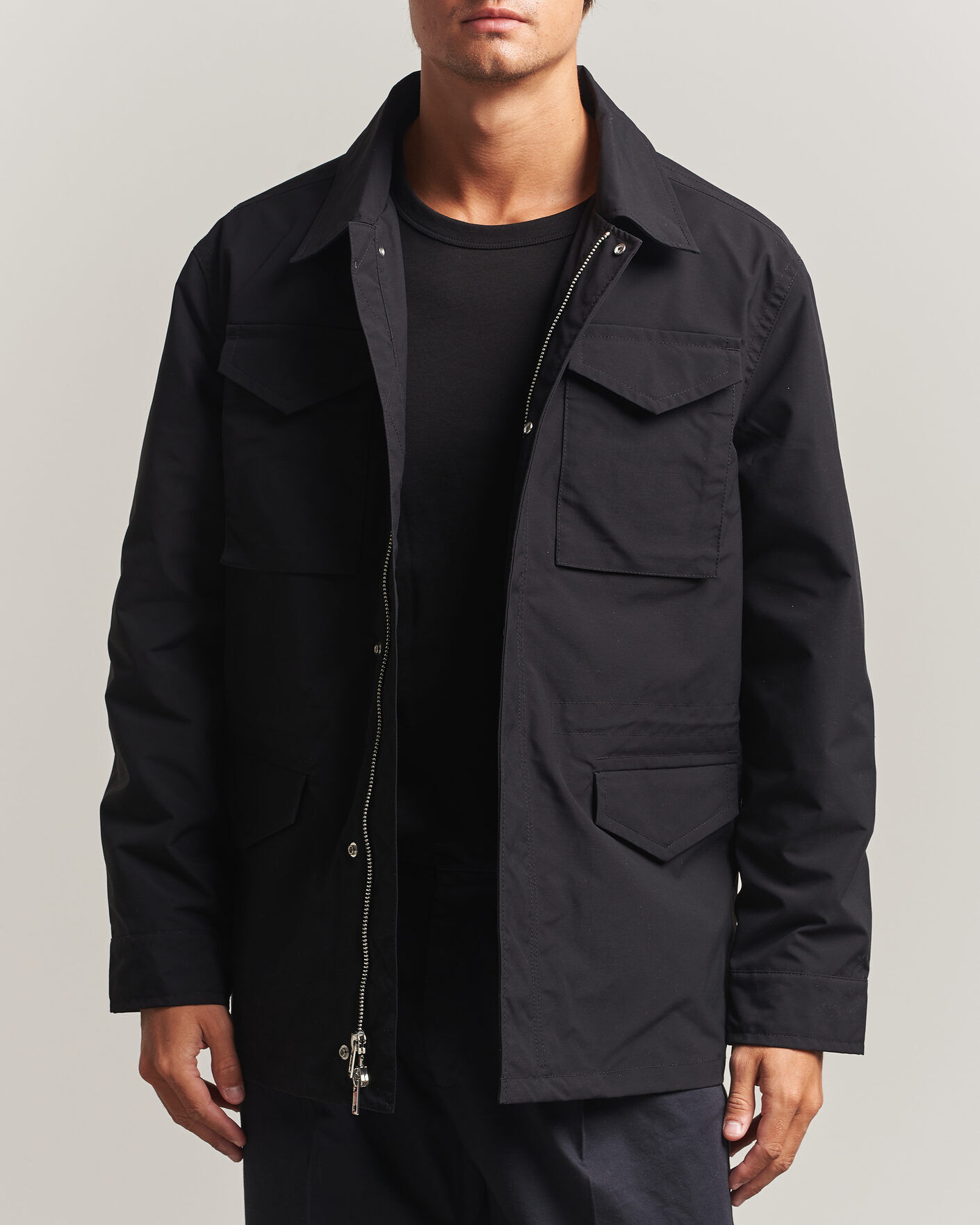 Filippa K Field Jacket Black men 48 Sort