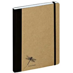 Pagna Notizbuch A5 »Pur« kariert 160 Seiten weiß