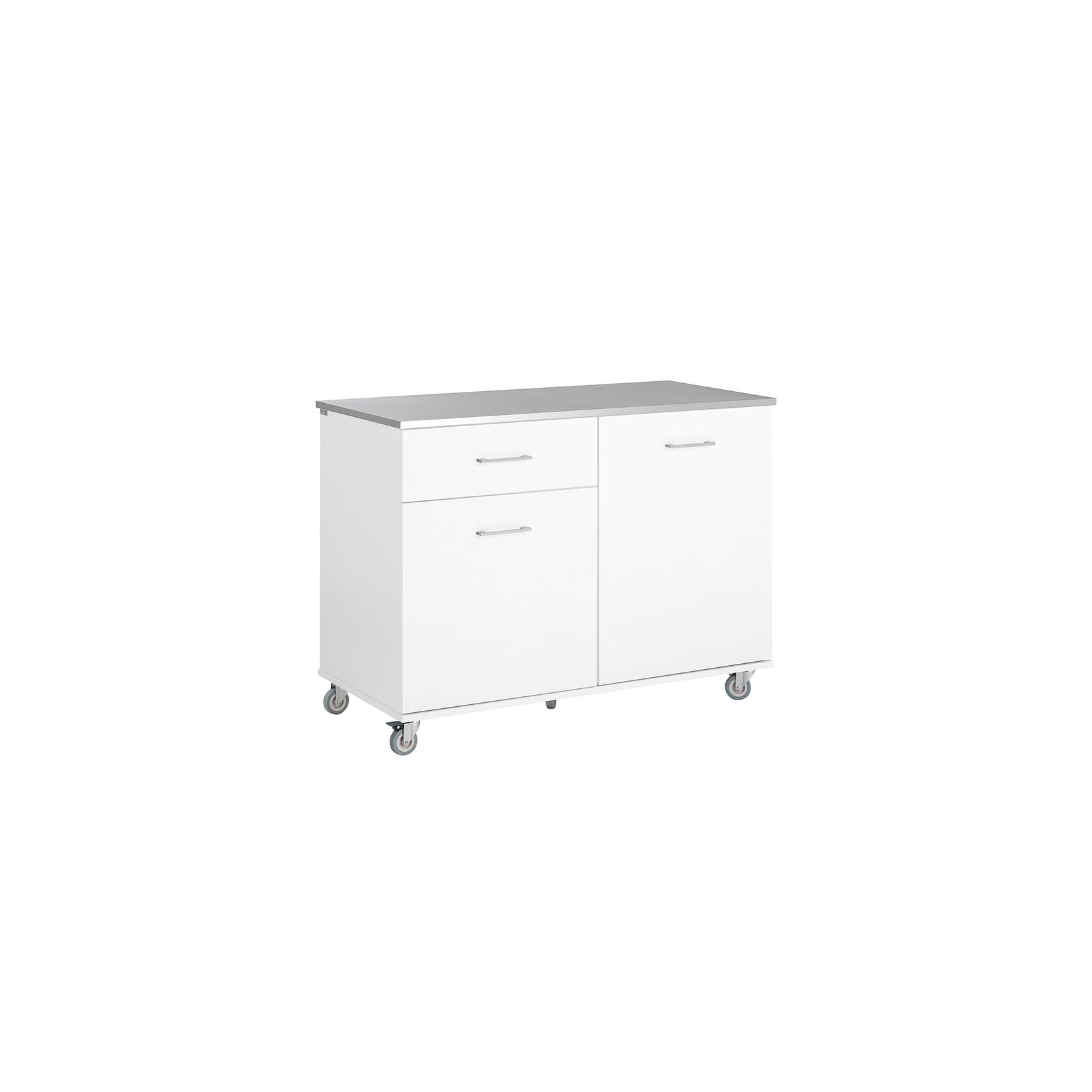 SoBuy Kücheninsel 1 drawer Weiß 120x56x90,5cm Funktional
