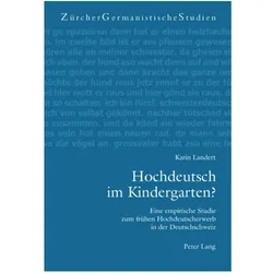 Hochdeutsch im Kindergarten?, Fachbücher von Karin Landert