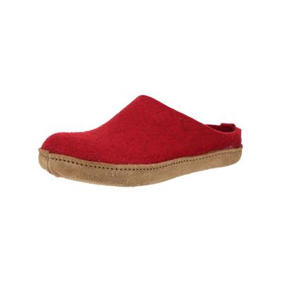 Hausschuh HAFLINGER "Haflinger Hausschuhe Filz", Damen, Gr. 40, rubinrot, Filz, Schuhe Hausschuh