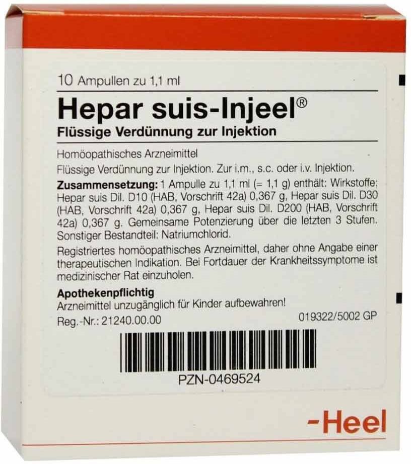 Hepar Suis Injeel Ampullen