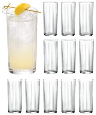 Bormioli Rocco Set of 12 Exclusiva Tom Collins Glasses - 16 oz