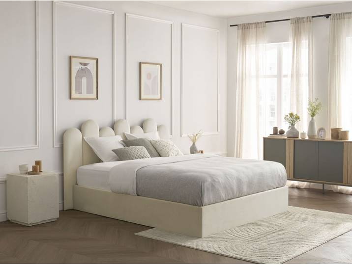 Lit coffre BADJA velours 160x200