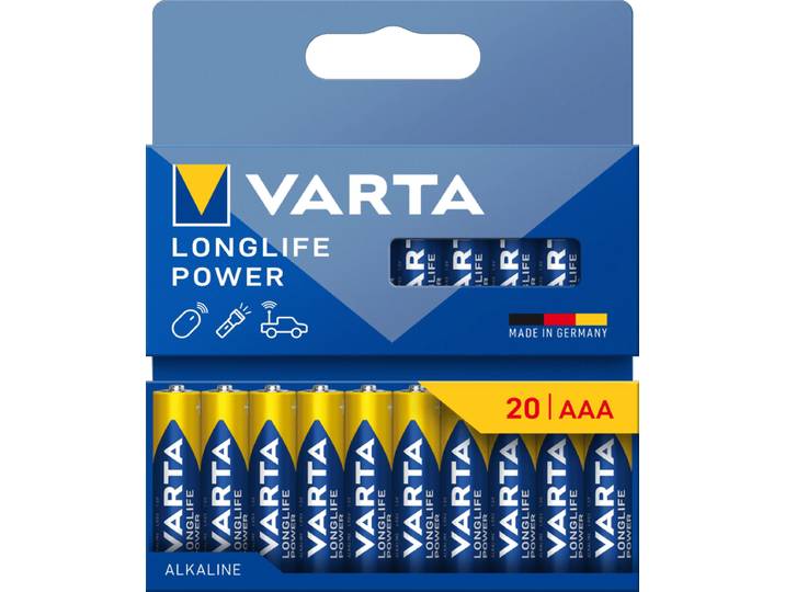 Varta Longlife Power AAA Pack 20 stuks