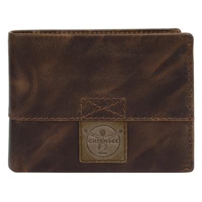 Geldbörse CHIEMSEE "CHIEMSEE Herren echt Leder", Damen, braun, Leder, leicht glänzend, unifarben, Kleinlederwaren, echt Leder