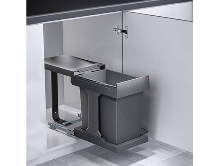 Hailo Einbaumülleimer Hailo Mülleimer Küche Bad Einbau 40-90cm Schrank Ausfahrautomatik, siehe Beschreibung