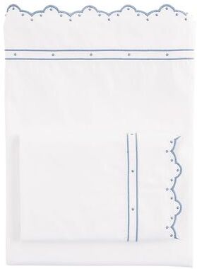 Arlette Embroidered Sheet Set - Cornflower, Full - Ballard Designs