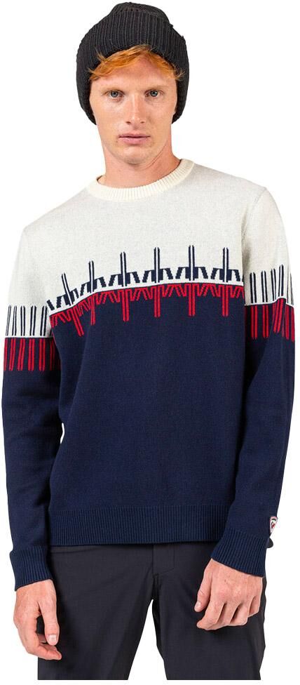Rossignol  - Patterned Crewneck Dark Navy - XL - Pull